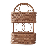 Etagère en rotin vintage