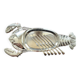Lobster Platter and SIX Lobster Forks. Lobster Serving Set.