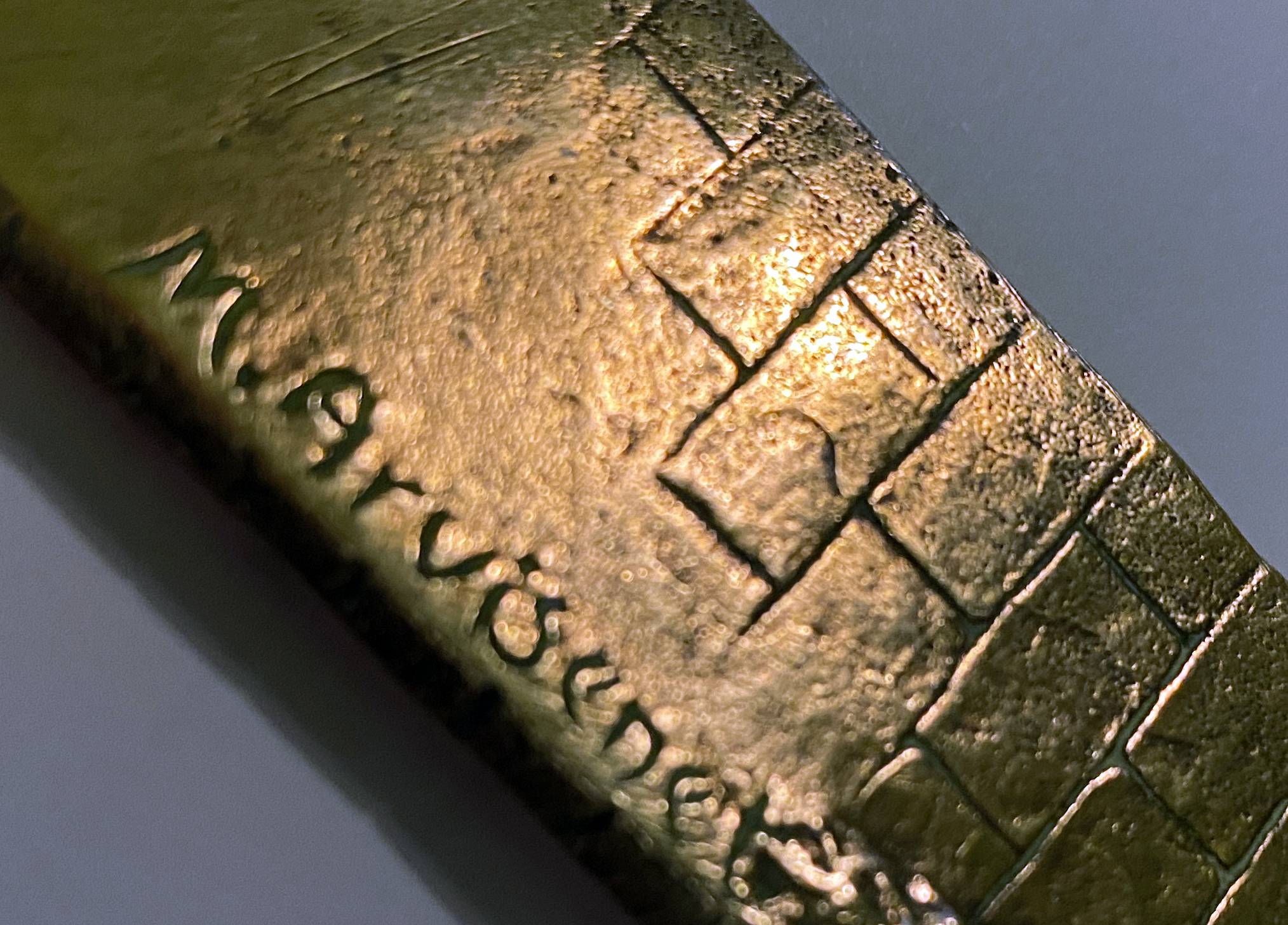 Paper cut opens letter bronze gothic gargoyle signed M. Arvisonet