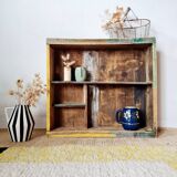 Wooden wall shelf - cubbies