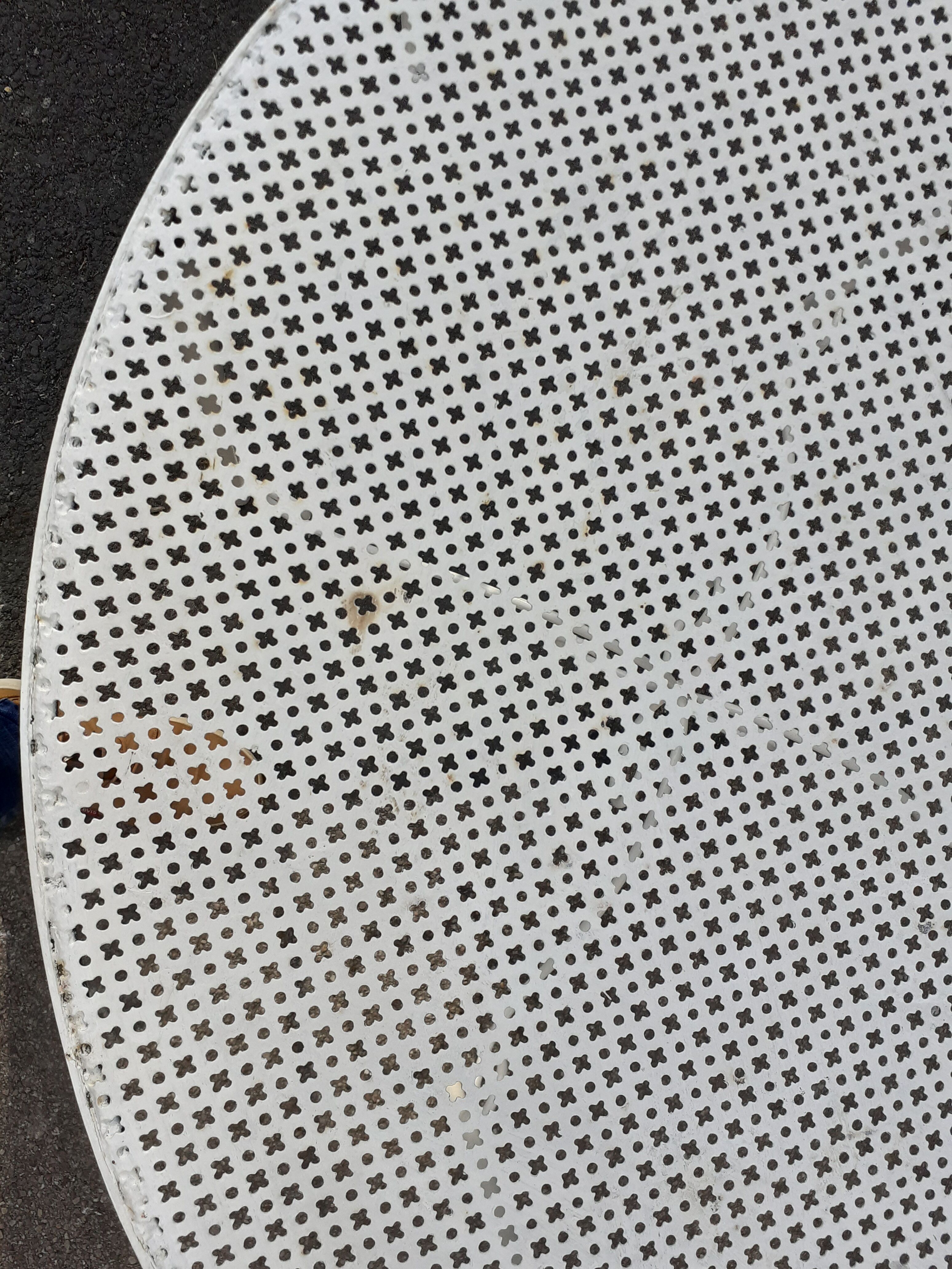 Old wrought iron garden furniture