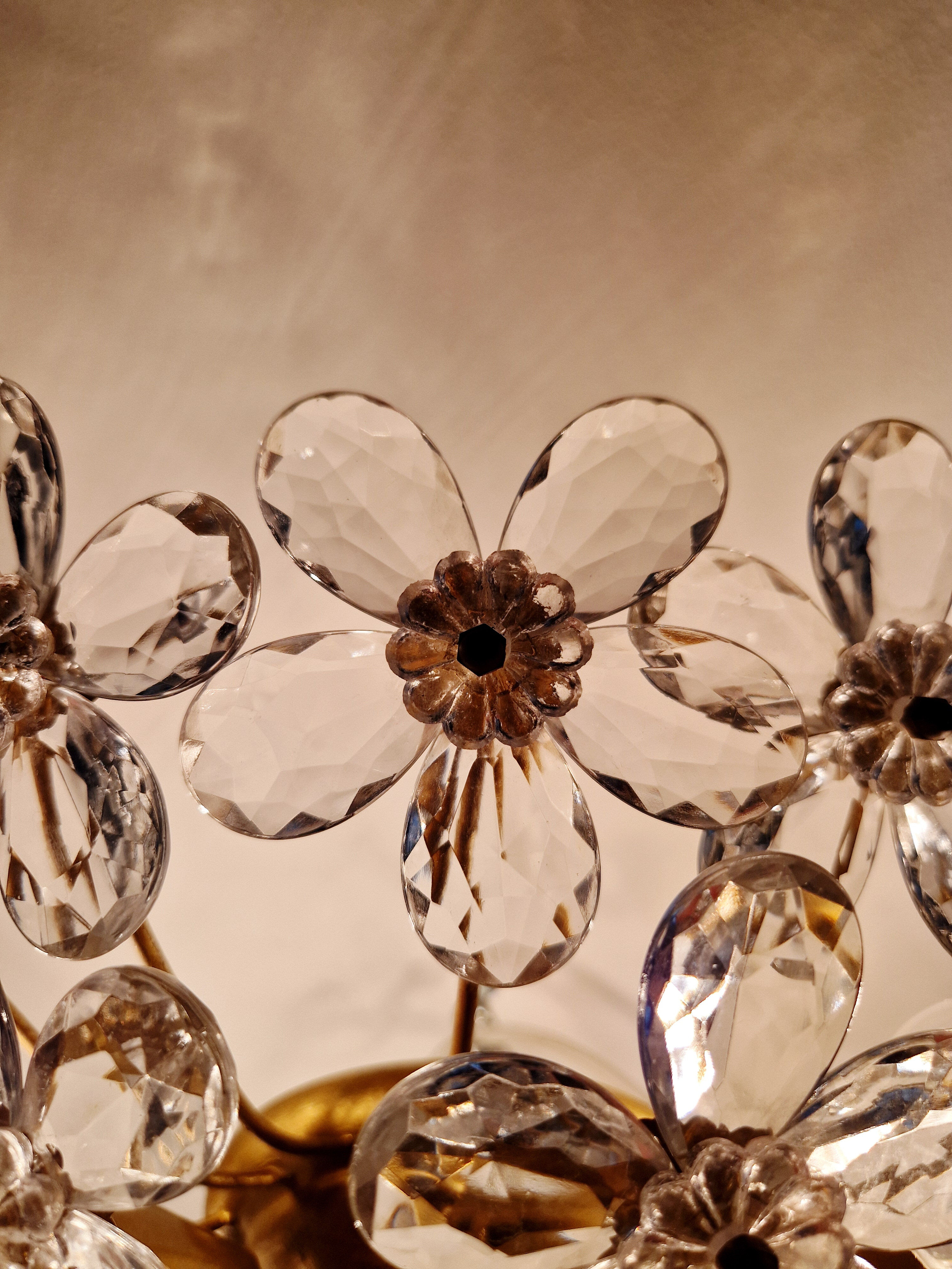 Italian ceiling light in Murano glass, 1970.