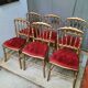 6 chaises de théâtre style Napoléon IIII