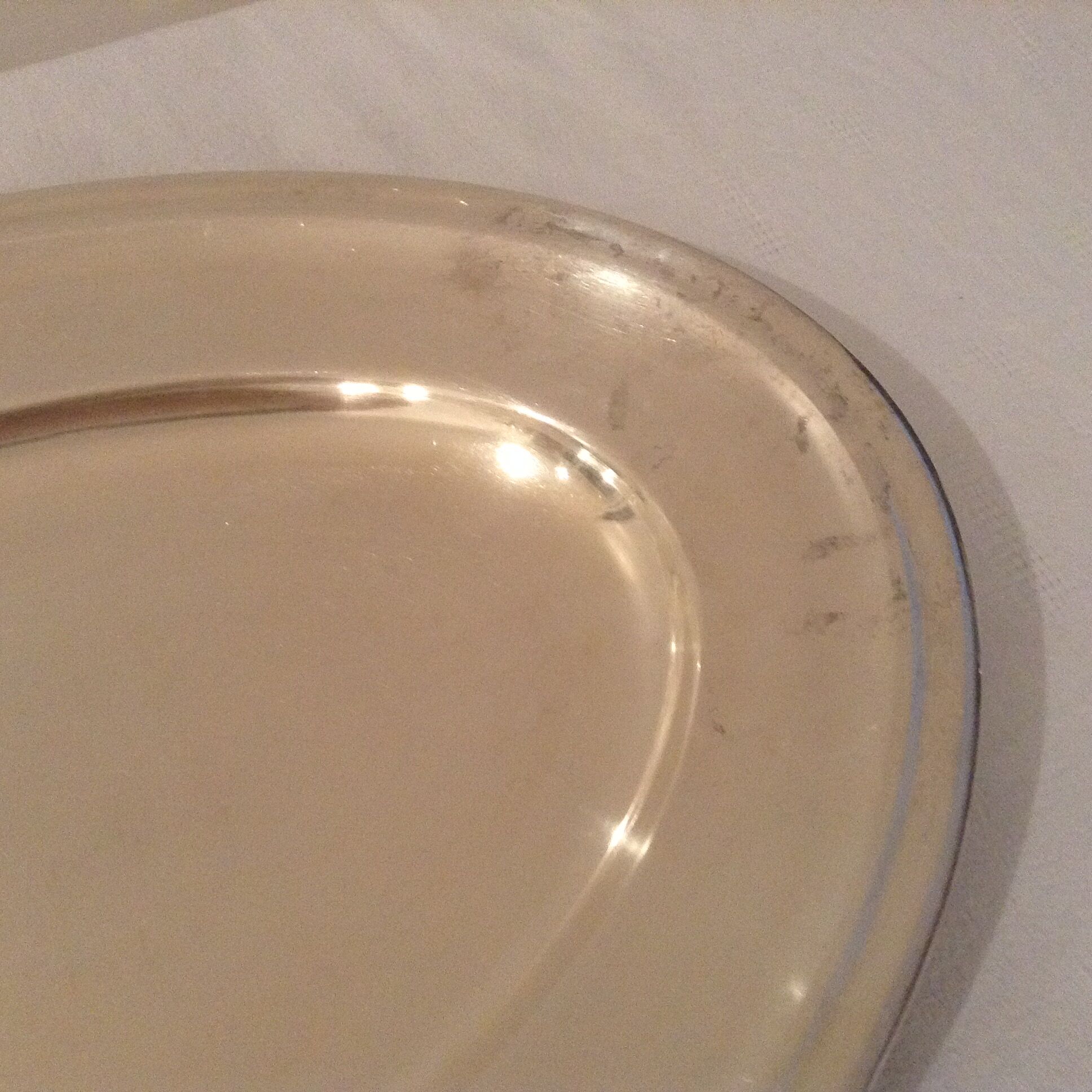 Dish "ercuis" silver metal