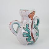 Large vase with handle by Daniel Etienne in Vallauros