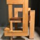 Une paire de Gerrit Rietveld de la chaise Steltman.