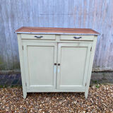 Buffet parisien vert vintage