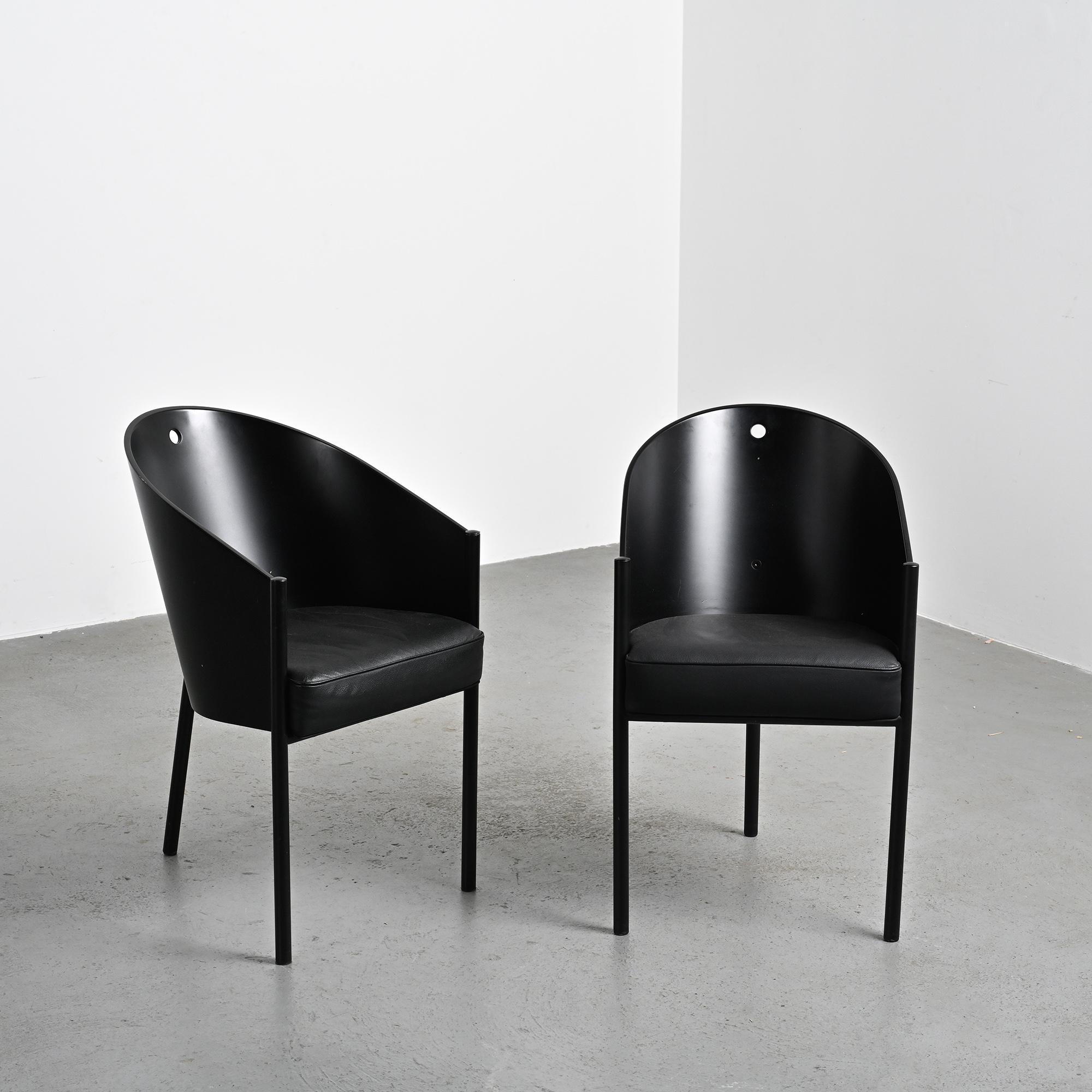 Pair of Costes armchairs by Philippe Starck, circa 1984.