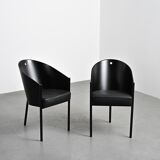 Pair of Costes armchairs by Philippe Starck, circa 1984.
