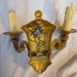 Deux appliques Lucien Gau en bronze