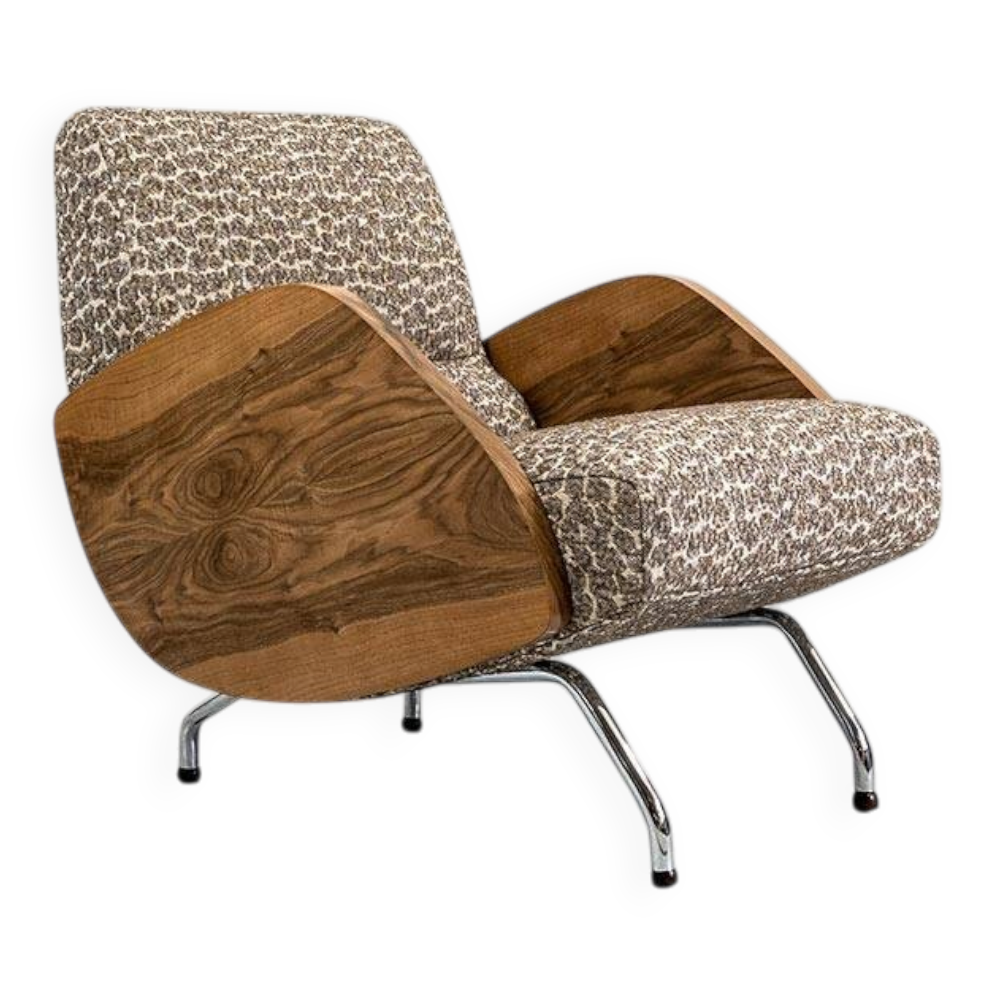Fauteuil, Modèle "360" par Janusz Rozanski, Pologne, années 1950