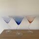 Set de 6 verres à cocktail dansant multicolor, 1990