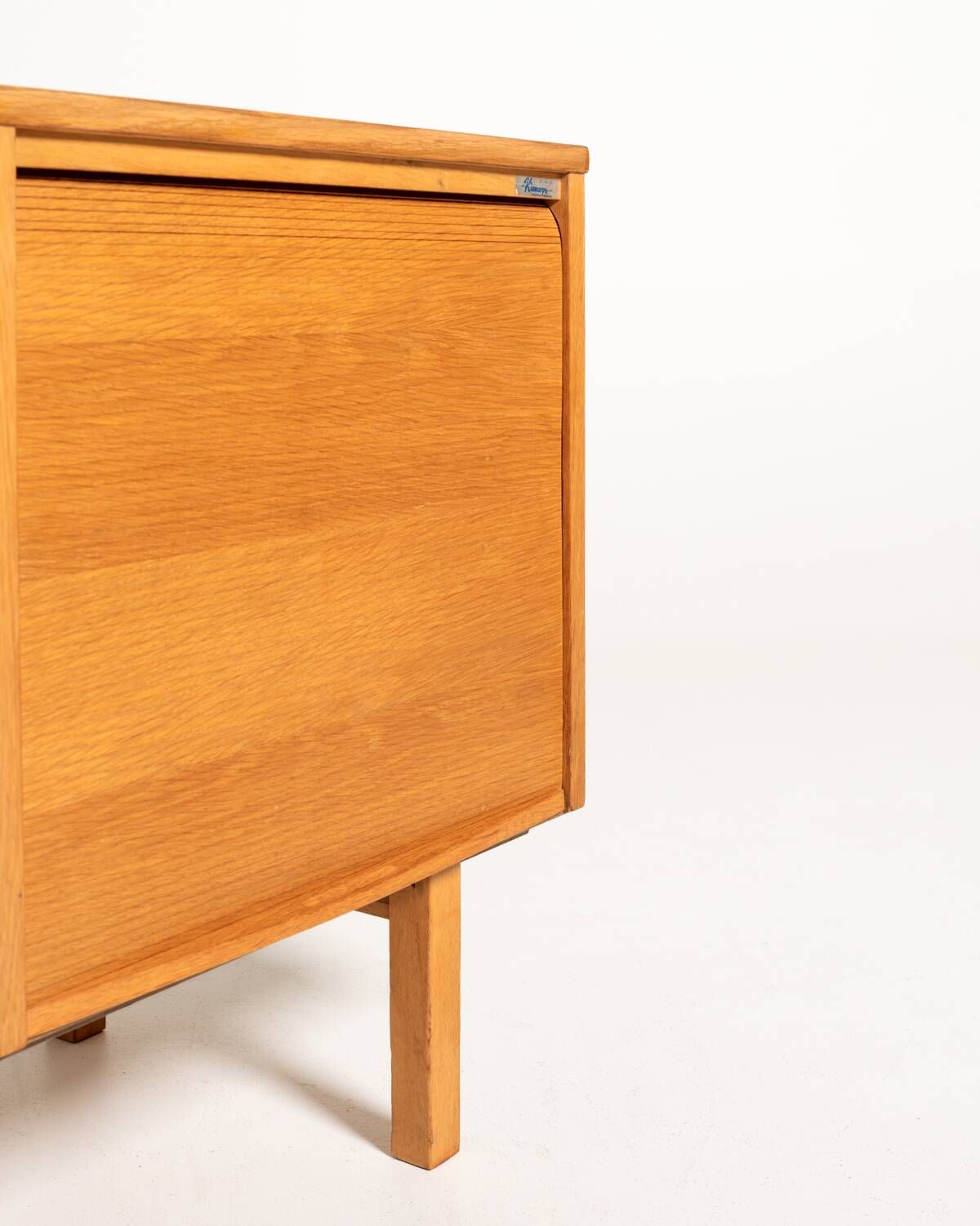 Kinnarps Oak Tambour Document Cabinet, Sweden