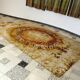 Abstract modernist OpArt wool rug from Ege Rya, Denmark 1960s