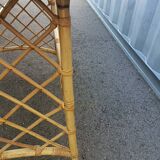 Bureau ancien en rotin vintage XXeme