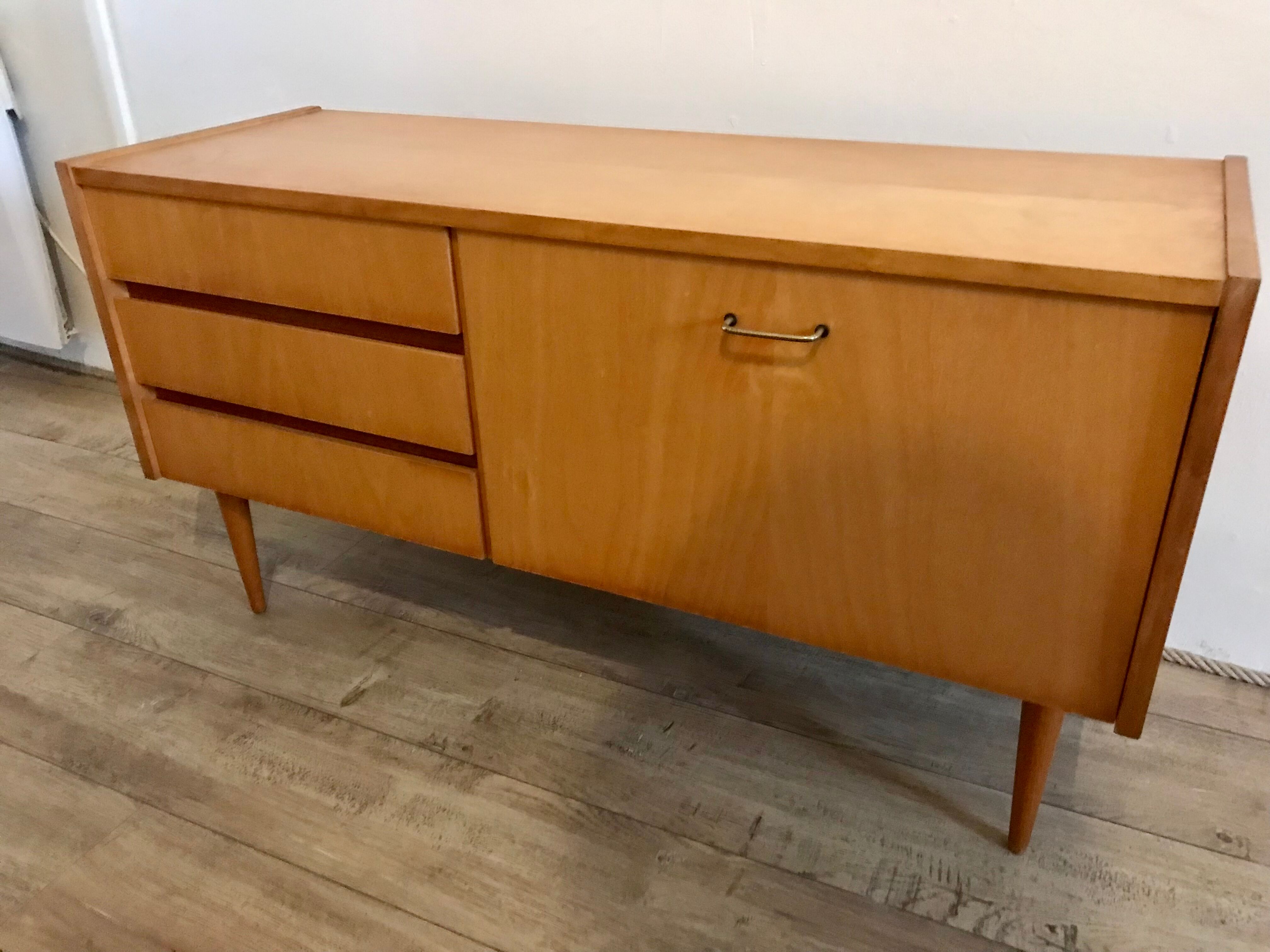 Vintage low row storage cabinet 1960-80's