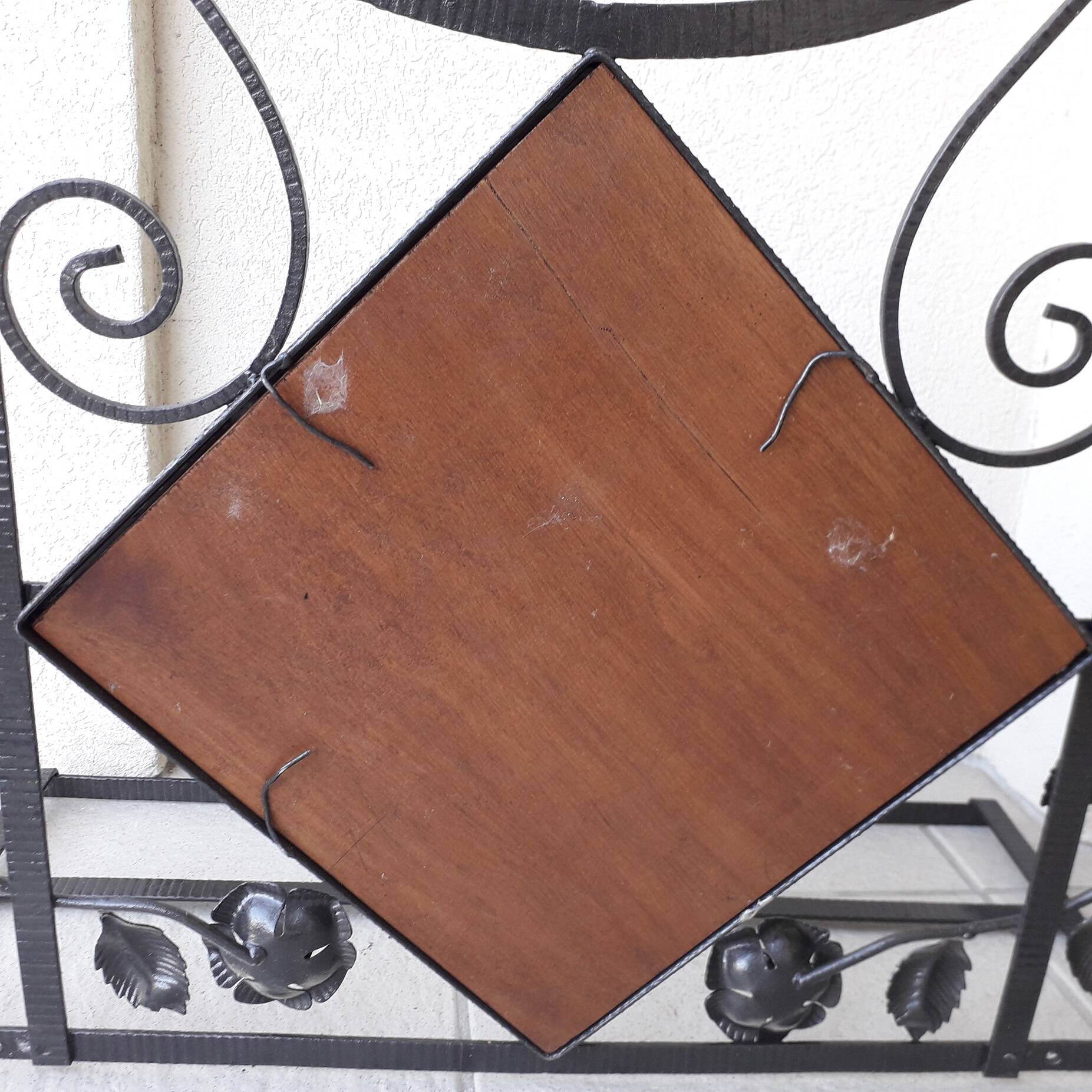 Wrought iron coat rack