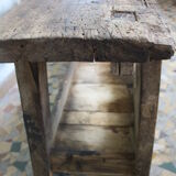 Ancient wooden workbench