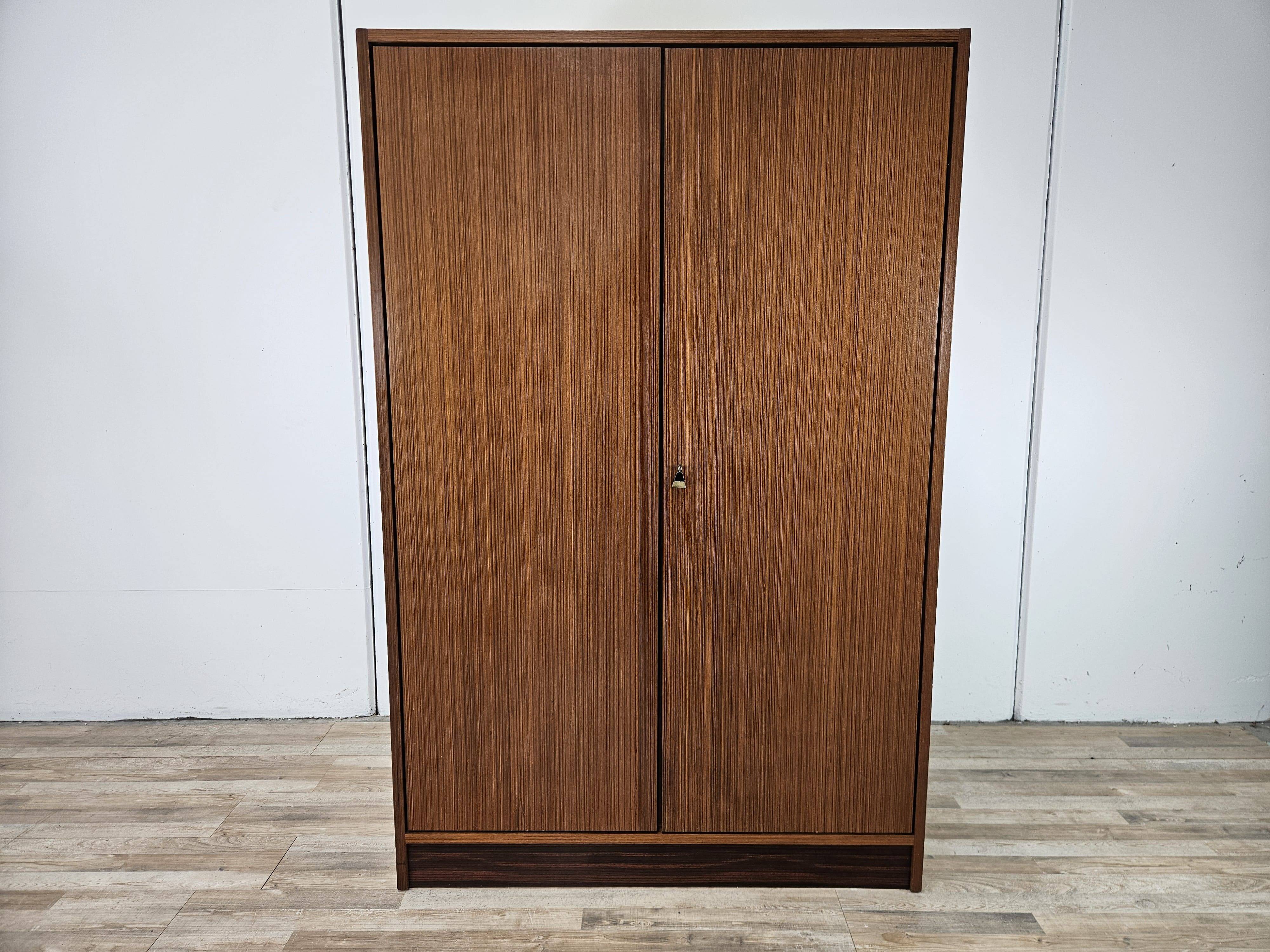 Vintage 1960s two-door wardrobe
