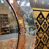 Venetian round mirror