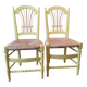 Lot de 2 chaises " Un jardin en plus" Style provençale, campagne chic
