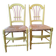 Lot de 2 chaises " Un jardin en plus" Style provençale, campagne chic
