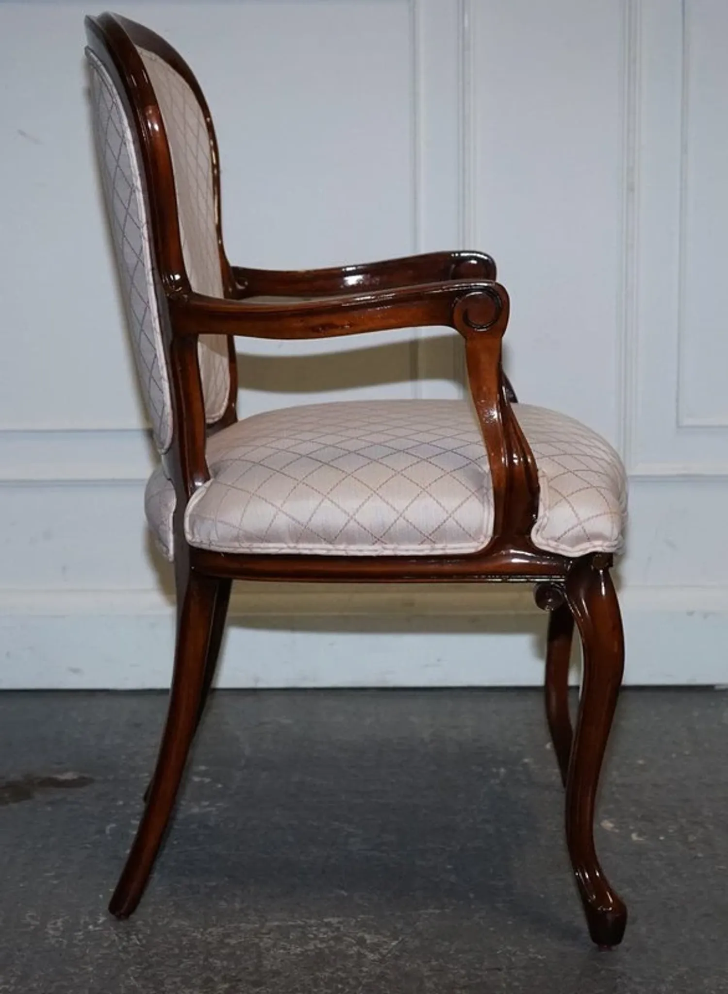 Vintage Walnut Lounge Chair, France
