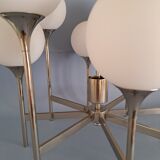 Chandelier Sciolari 8 balls in satin glass.