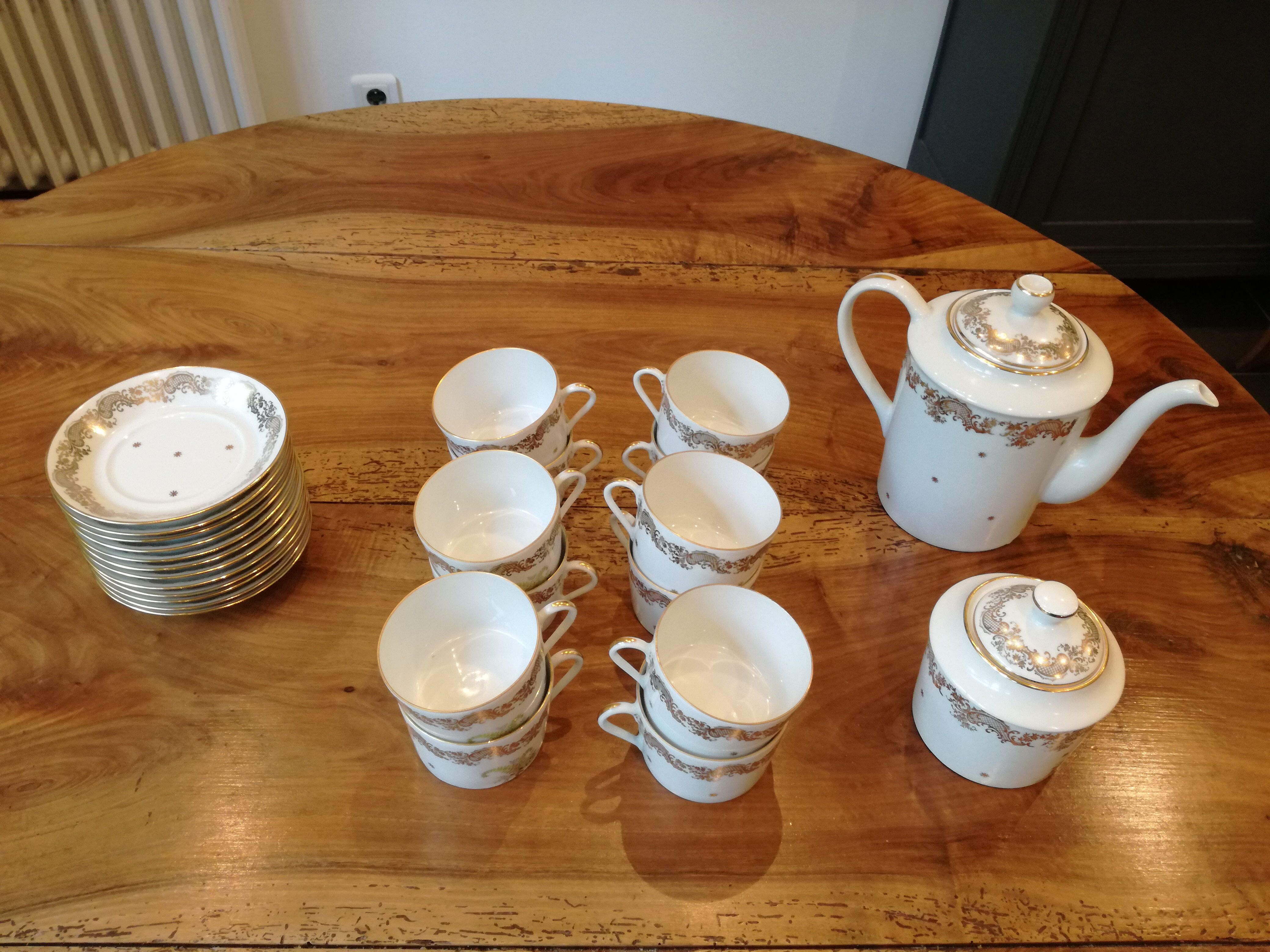 Limoges porcelain tea and coffee service