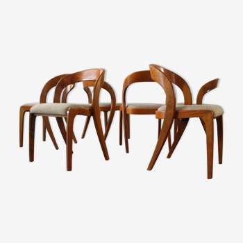 Set of 6 chairs Baumann 1970