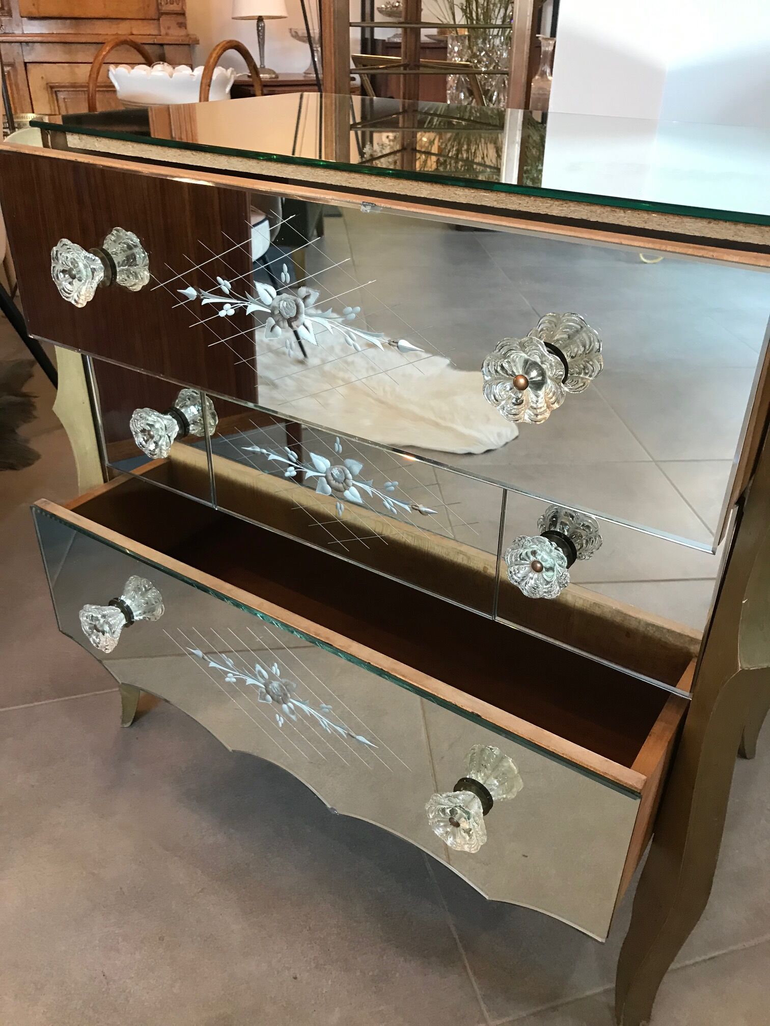 Beautiful Venetian mirror dresser