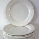 Set of 10 flat plates in Sarreguemines earthenware, early 20th century