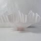 Abat jour en opaline rose poudré art déco