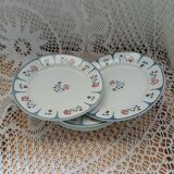 6 assiettes à dessert anciennes Saint Amand