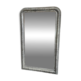 Antique mirror in stucco and wood