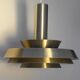 Danish aluminium suspension by Lyskaer Belysning, 1970s