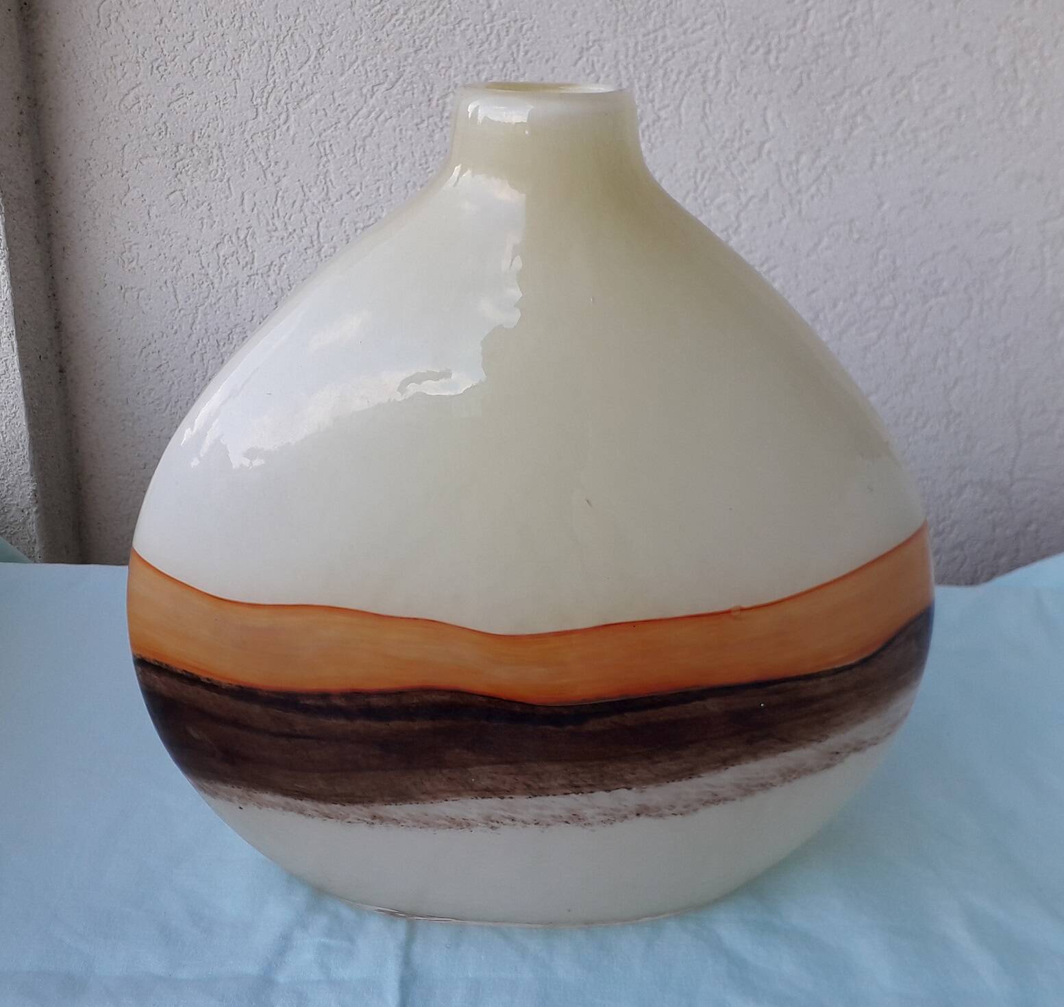 Handcrafted glass vase