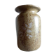 Pyrite sandstone vase with leaf decoration, Vallauris unsigned, 1970