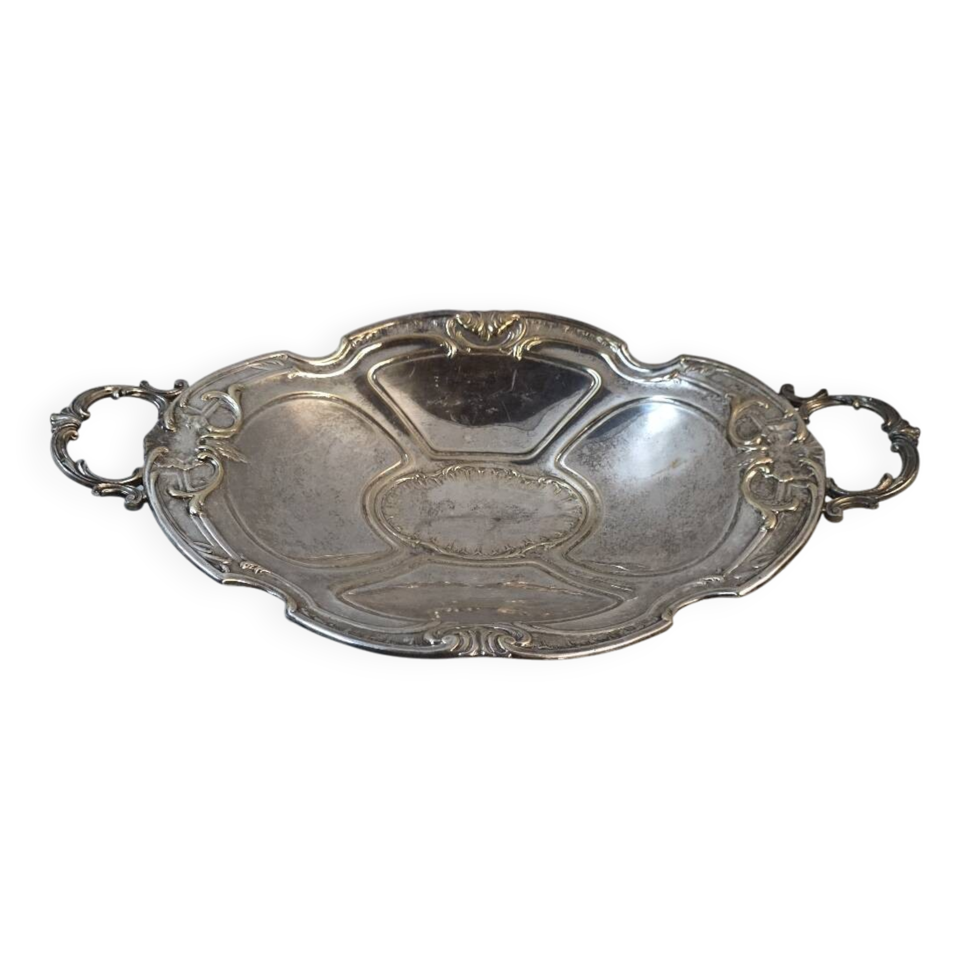 Louis XV style silver-plated metal centerpiece