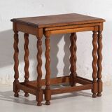 Swedish nesting tables in oak (c.1900) #128