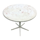 Table de bistrot fer 1980 vintage pliable