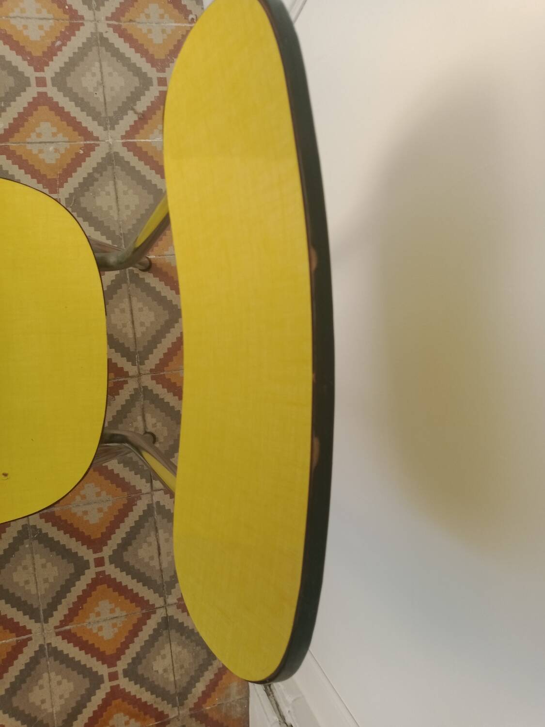Yellow formica chair