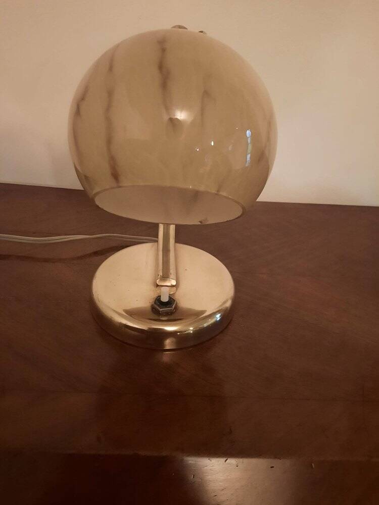 Bauhaus Brass Table Lamps, Germany, 1930s