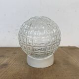 Vintage White Porcelain Wall Light, 1970s