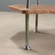Antique metal and marble dressing table with mirror, Italy, 20th century.