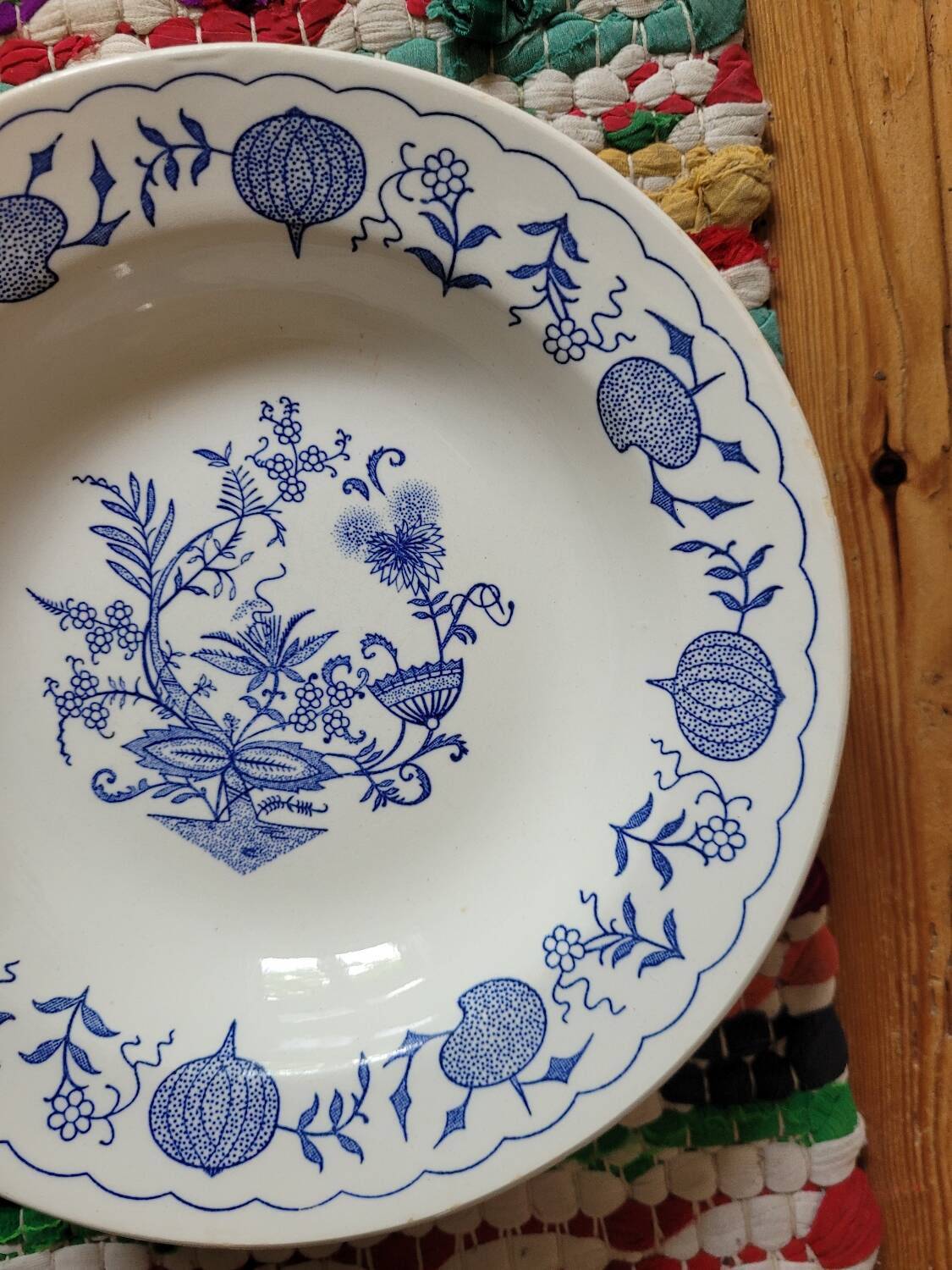 Lot de 5 assiettes creuses Blue Onion