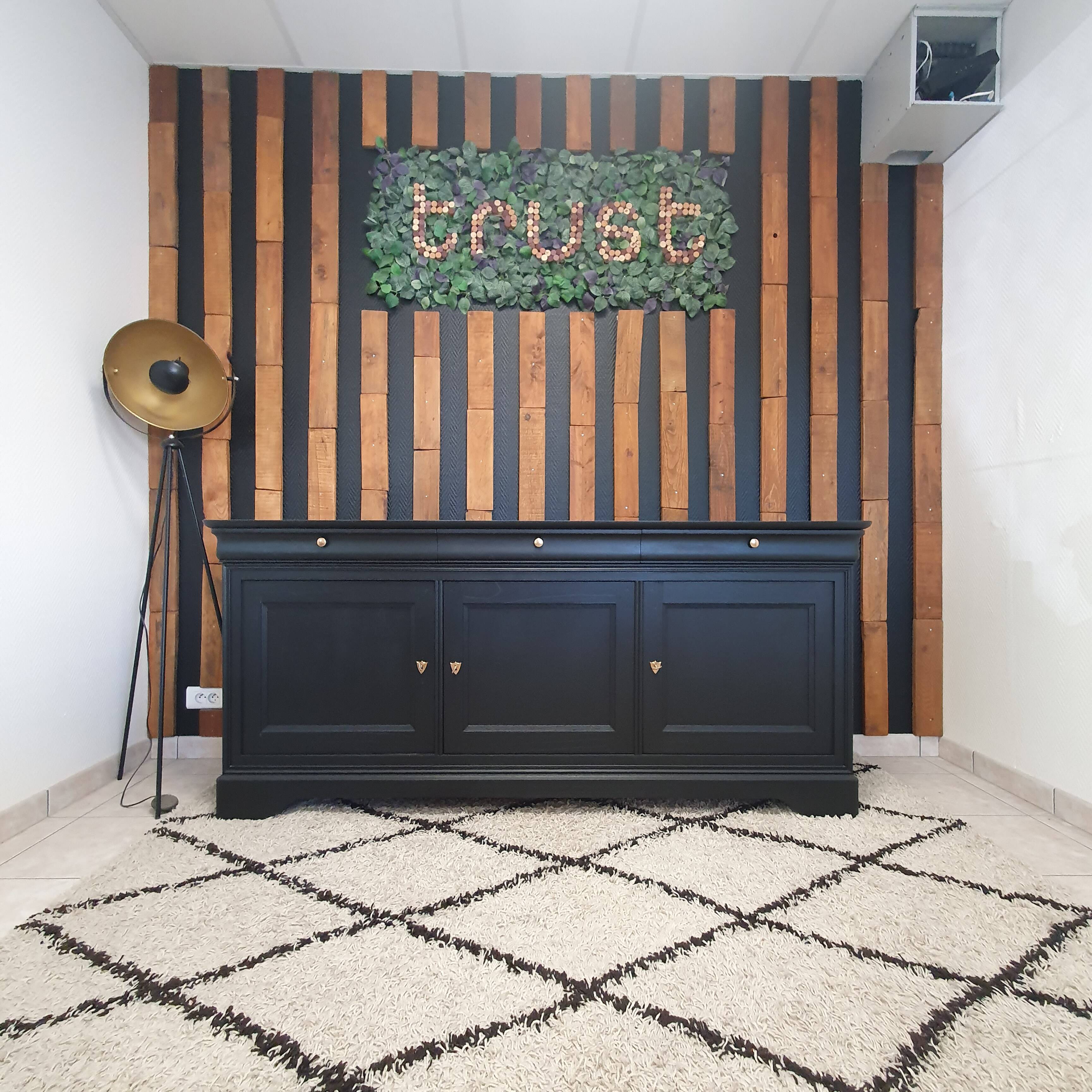 Restyled cherry wood buffet