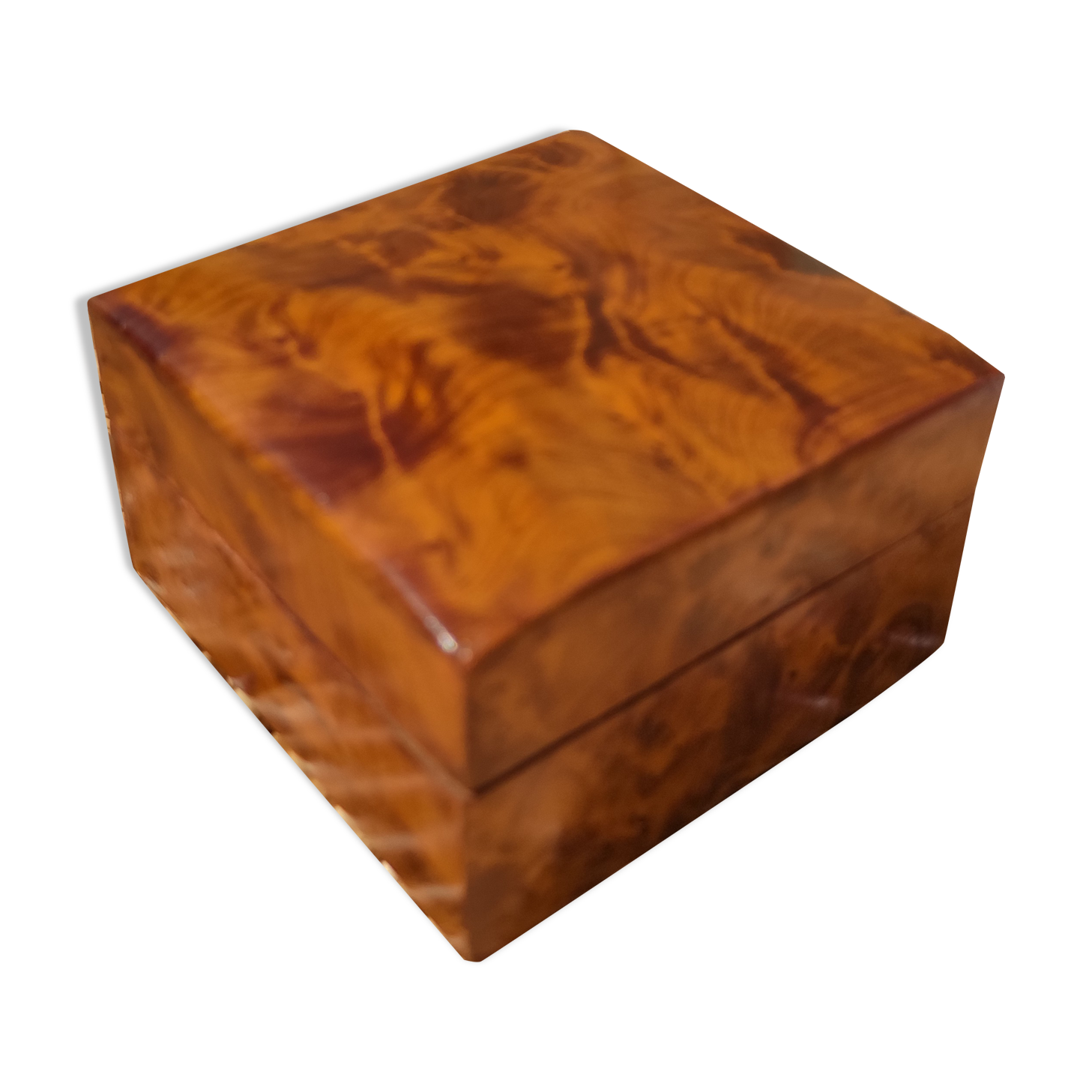 Old box in thuja magnifying glass Napoleon III style