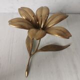 Brass ashtray fleur de lys with petals