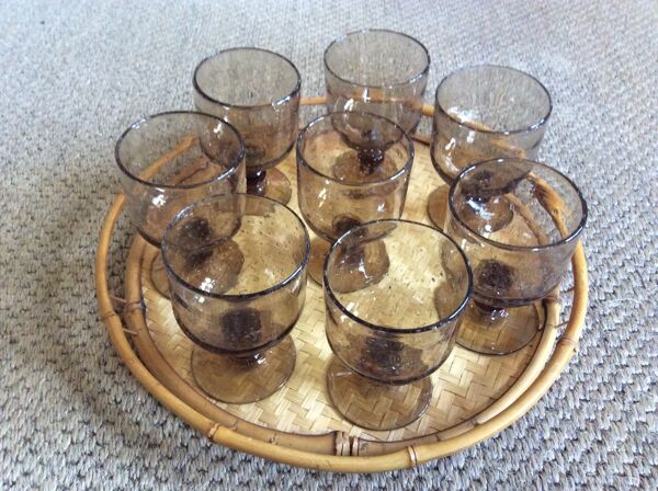 Série de 8 verres à pied